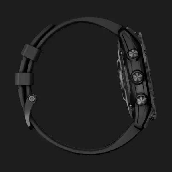 Garmin Fenix 7 Pro Sapphire Solar Carbon Gray DLC Titanium with Black Band