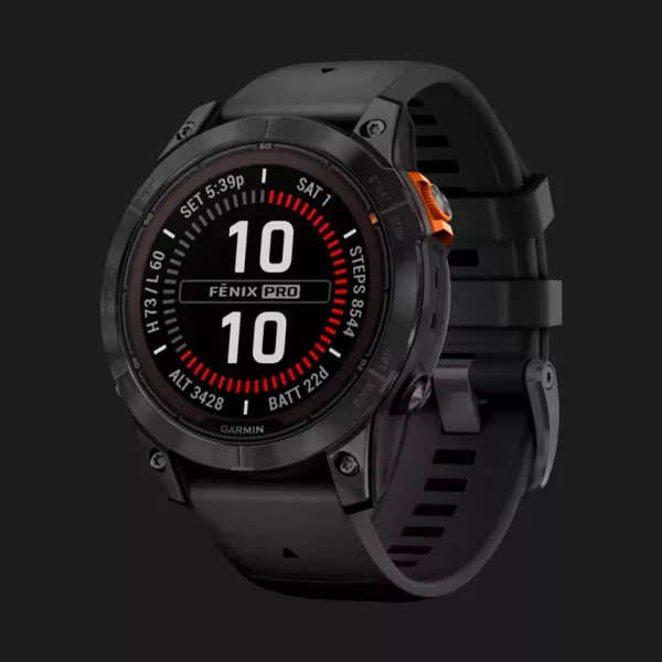 Garmin Fenix 7 Pro Solar Slate Gray with Black Band