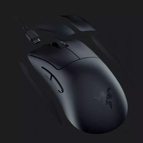 Ігрова миша Razer DeathAdder V3 Pro Wireless (Black) (RZ01-04630100-R3G1) (UA)