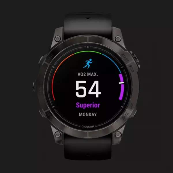 Garmin Epix Pro (Gen 2) Sapphire 47mm Carbon Gray DLC Titanium with Black Band
