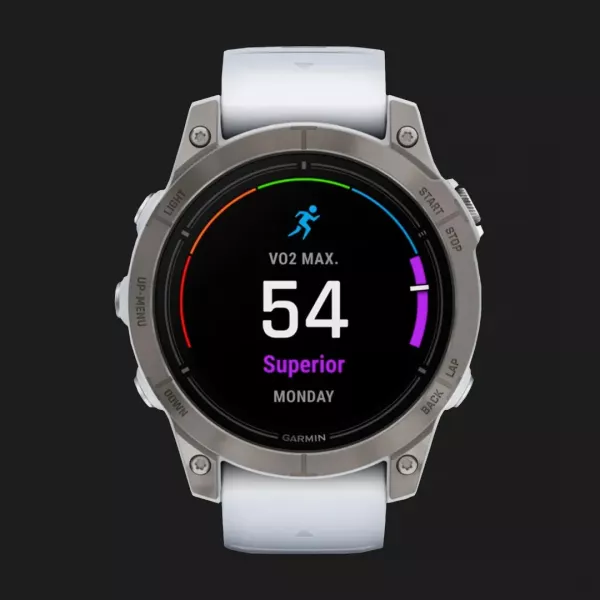 Garmin Epix Pro (Gen 2) Sapphire 47mm Titanium with Whitestone Band