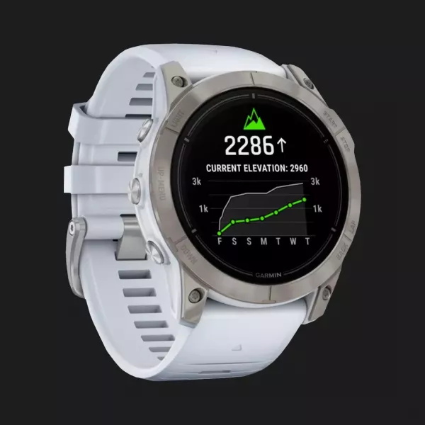 Garmin Epix Pro (Gen 2) Sapphire 51mm Titanium with Whitestone Band