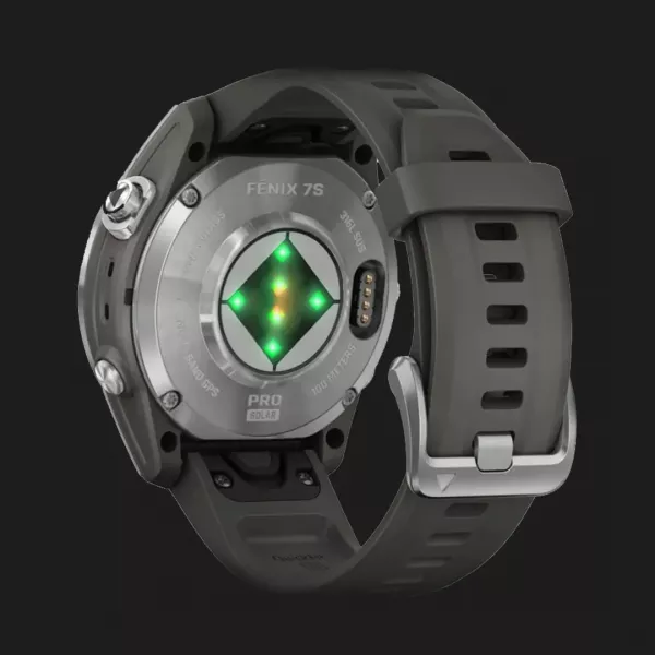 Garmin Fenix 7S Pro Solar Silver with Graphite Band
