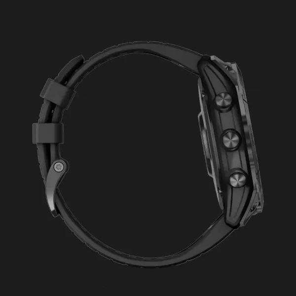 Garmin Fenix 7X Pro Sapphire Solar Carbon Gray DLC Titanium with Black Band