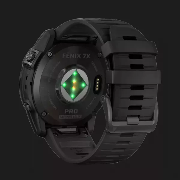 Garmin Fenix 7X Pro Sapphire Solar Carbon Gray DLC Titanium with Black Band