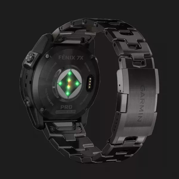 Garmin Fenix 7X Pro Sapphire Solar Carbon Gray DLC Titanium with Titanium Band