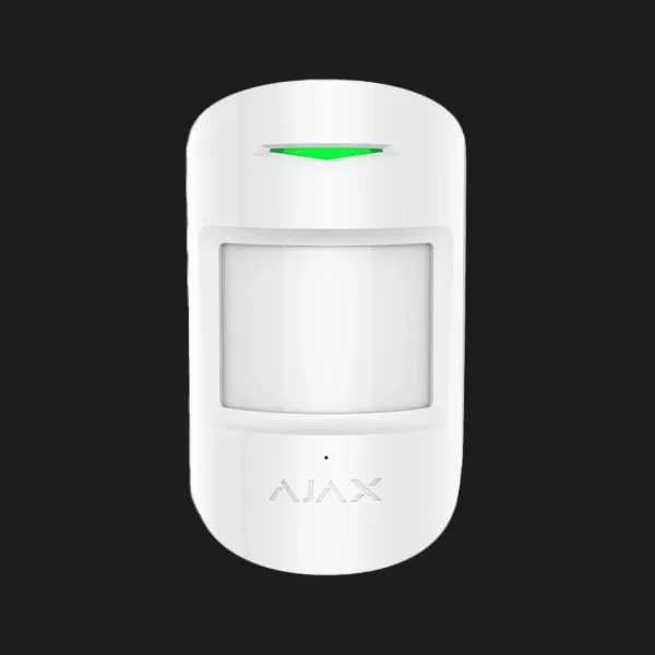 Датчик руху та розбиття скла Ajax CombiProtect, Jeweller, бездротовий (White)