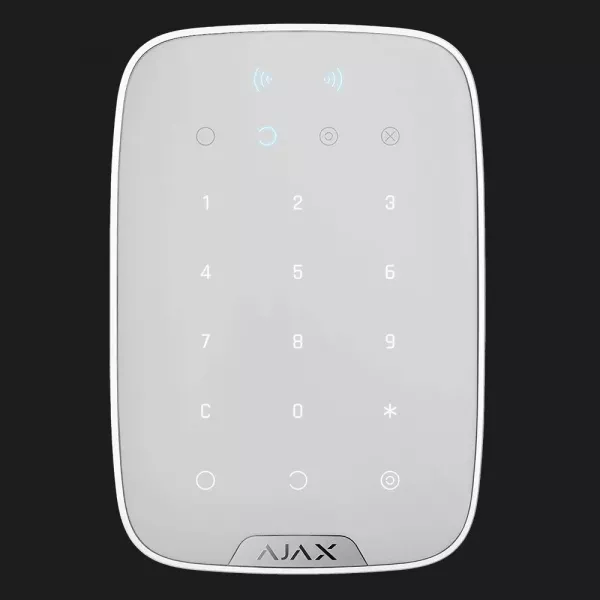 Бездротова сенсорна клавіатура Ajax Keypad Plus (White)