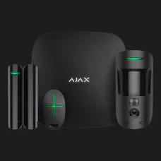 Комплект охоронної сигналізації Ajax StarterKit Cam Plus (Black)