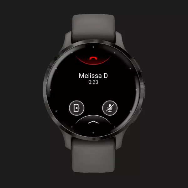 Garmin Venu 3S Slate Stainless Steel Bezel with Pebble Gray Case and Silicone Band