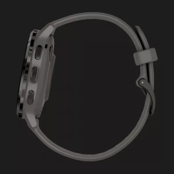 Garmin Venu 3S Slate Stainless Steel Bezel with Pebble Gray Case and Silicone Band