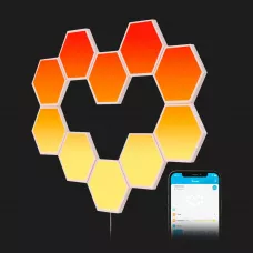 Набір настінних світильників Govee H6061 Glide Hexa Light Panels 10шт RGB (White)