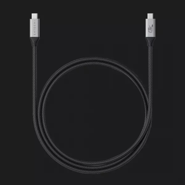 Кабель Satechi USB4 Pro 240W (Space Gray) (1.2 m) (ST-YU4120M)