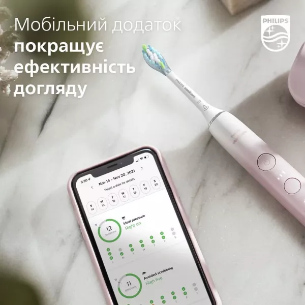 Зубна електрощітка Philips Sonicare DiamondClean Prestige 9000 (Pink)