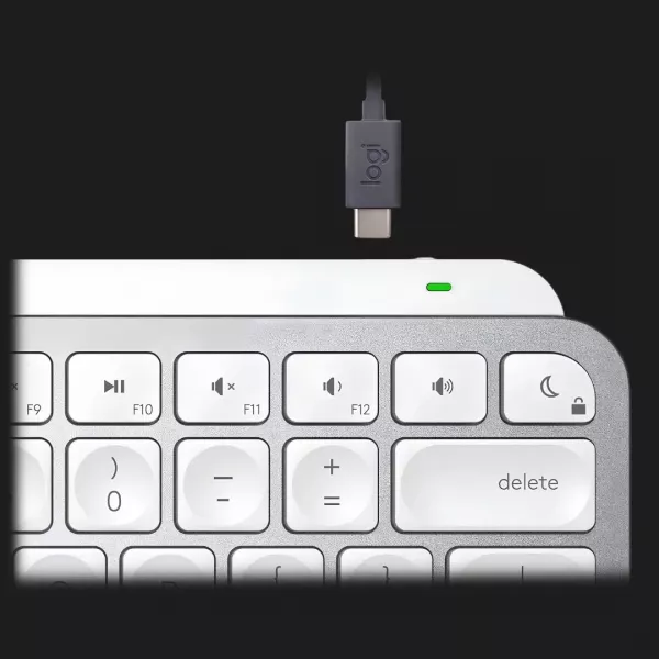 Клавіатура бездротова Logitech MX Keys Mini For Mac Minimalist Wireless Illuminated (Pale Gray) (UA)