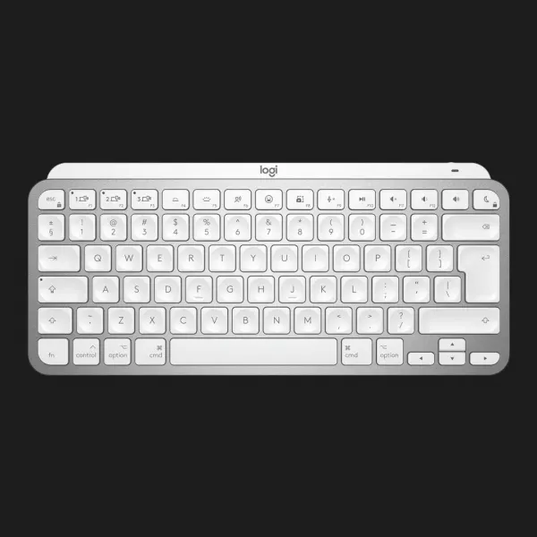 Клавіатура бездротова Logitech MX Keys Mini Wireless Illuminated UA (Pale Gray) (UA)