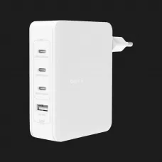 Блок живлення Belkin Home Charger 140W 3хUSB-С GAN PD PPS, USB-A (White)