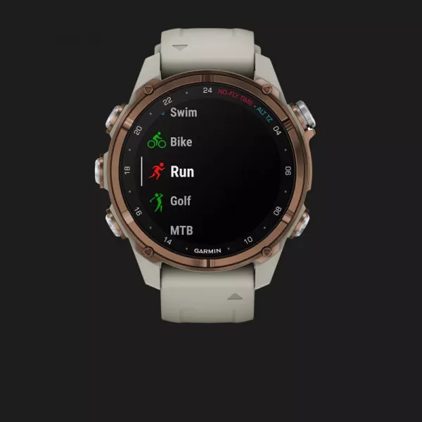 Garmin Descent Mk3i 43mm Bronze PVD Titanium with French Gray Silicone Band