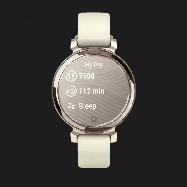 Garmin Lily 2 Cream Gold with Coconut Silicone Band