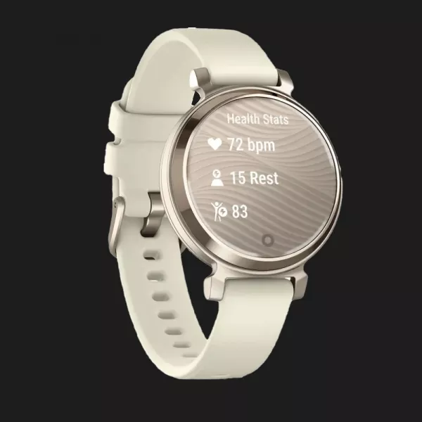 Garmin Lily 2 Cream Gold with Coconut Silicone Band