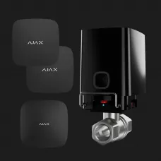 Комплект від потопу Ajax для труб діаметру 1/2" (Black)