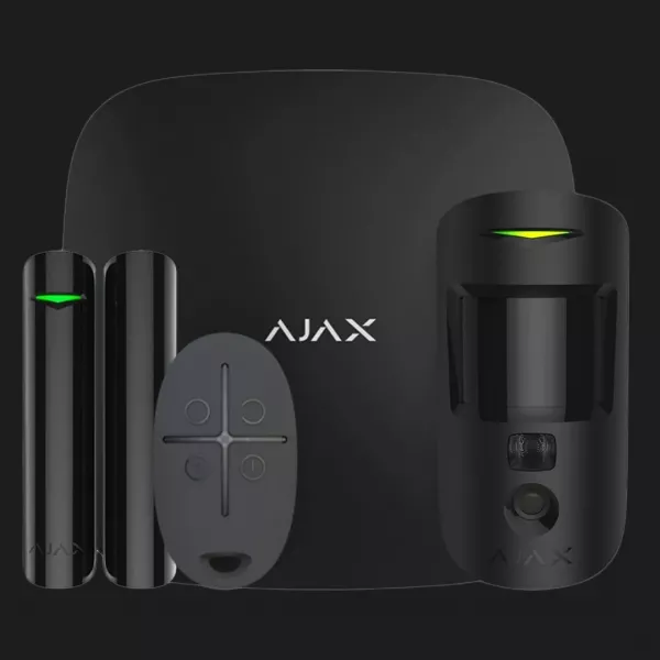 Комплект охоронної сигналізації Ajax StarterKit Cam (Black)