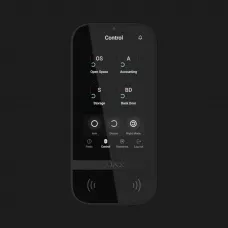 Клавіатура Ajax KeyPad TouchScreen з сенсорним дисплеєм (Black)