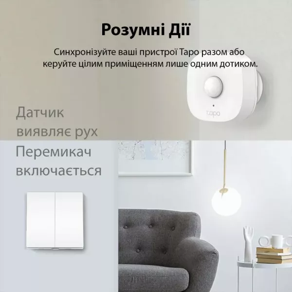 Розумний вимикач світла TP-LINK Tapo S220, 2-канальний 1-сторонній