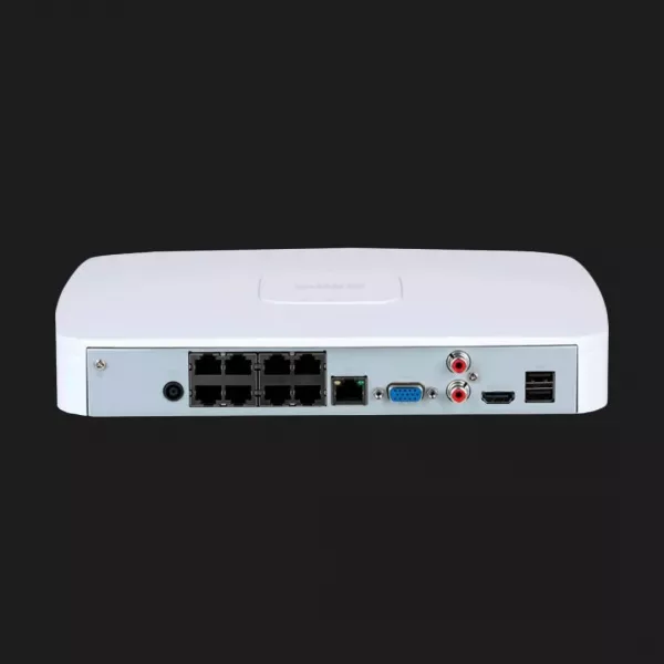 Відеореєстратор Dahua DHI-NVR2108-8P-I (8 каналів) (White)
