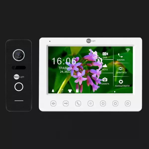 Комплект відеодомофону Neolight NeoKIT HD WiFi (Black)