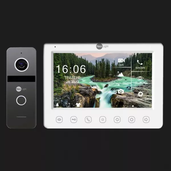 Комплект відеодомофону Neolight NeoKIT HD WiFi (Graphite)