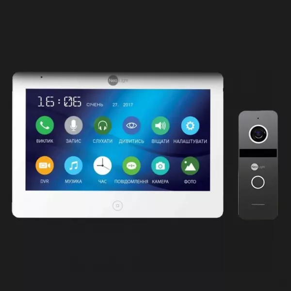 Комплект відеодомофону Neolight Mezzo HD WiFi / Solo FHD (Graphite)