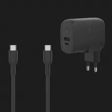 Зарядний пристрій Belkin 25W + Power Bank, USB-A/USB-C (5000mAh) (Black)