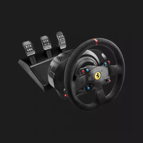 Комплект (кермо, педалі) Thrustmaster T300 RS Ferrari Integral RW Alcantara edition PS5/PC/PS4 (Black) (EU)