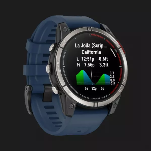 Garmin Quatix 7 Pro AMOLED Edition Marine GPS Smartwatch with Captain Blue Band