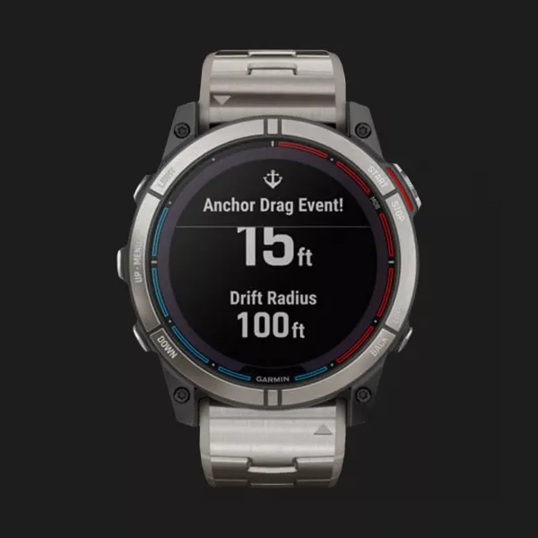 Garmin Quatix 7X Saphire Solar Marine GPS Smartwatch with Vented Titanium Band