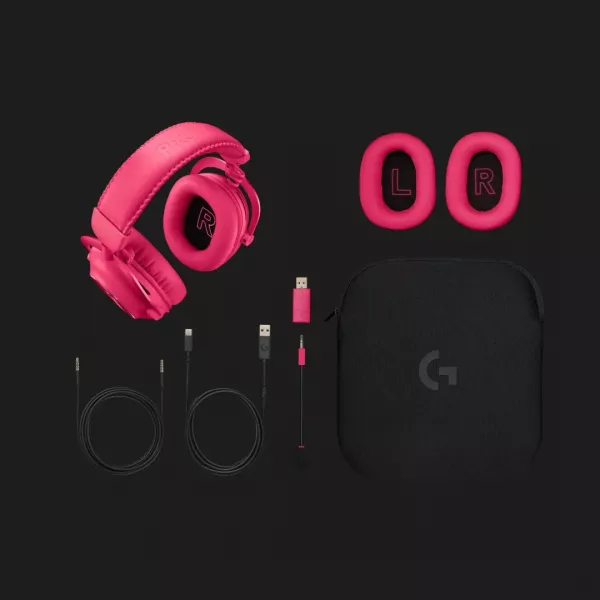 Ігрові навушники Logitech G Pro X2 Wireless LightSpeed (Magenta) (UA)