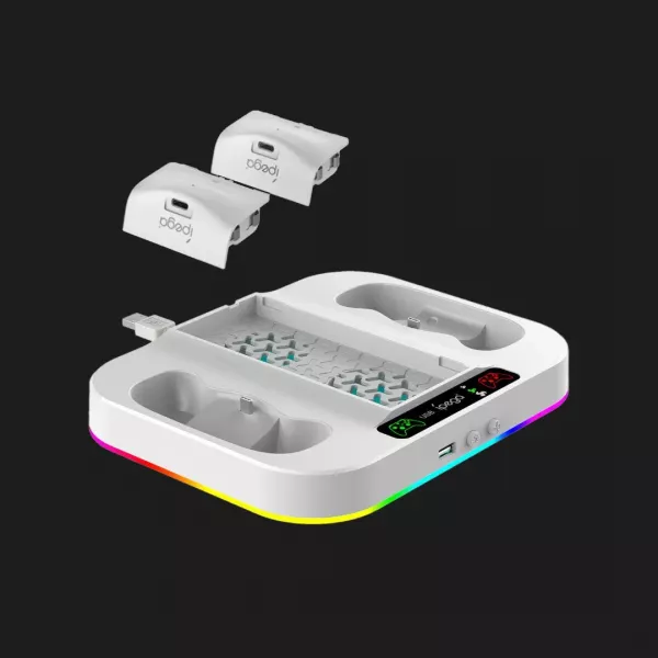Зарядна станція iPega з охолодженням для XBOX S+ 2 акумулятори, RGB (PG-XBS012S)