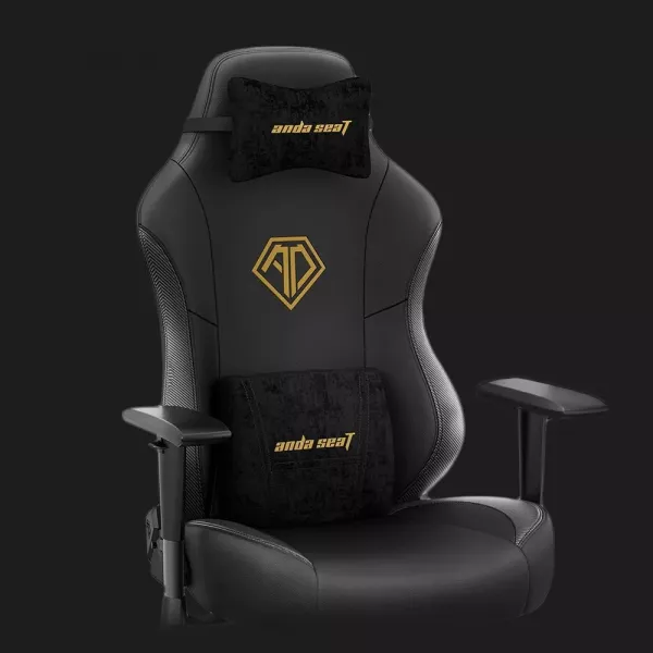 Крісло для геймерів Anda Seat Phantom 3 Size L (Black/Gold) (UA)