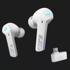 Ігрова гарнітура ASUS ROG Cetra True Wireless SpeedNova (White)