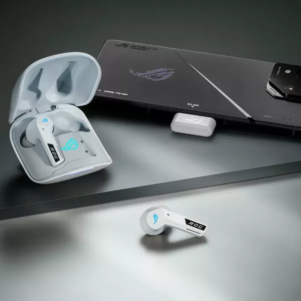 Ігрова гарнітура ASUS ROG Cetra True Wireless SpeedNova (White)