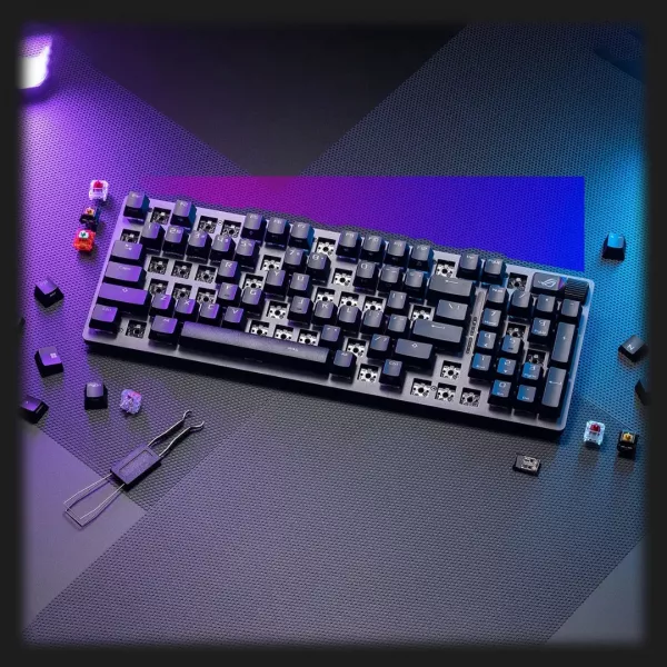 Клавіатура ігрова ASUS ROG Strix Scope II 96 Wireless NX Snow EN PBT (UA)
