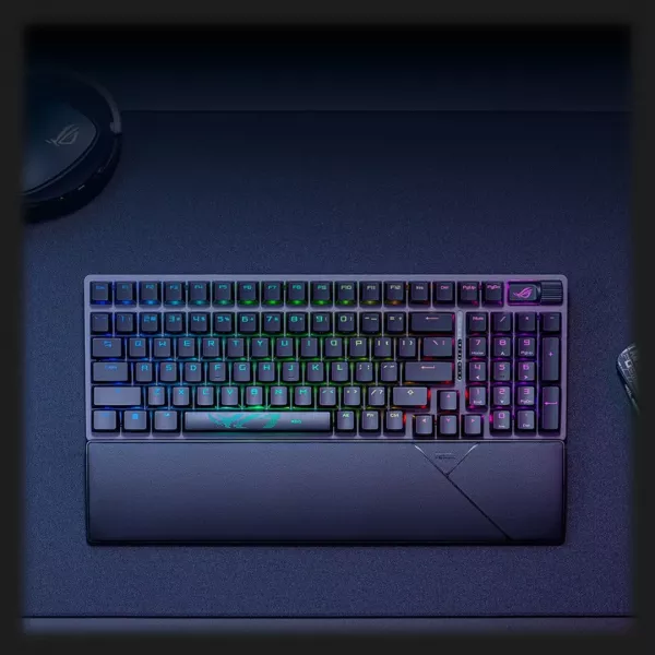 Клавіатура ігрова ASUS ROG Strix Scope II 96 Wireless NX Snow EN PBT (UA)