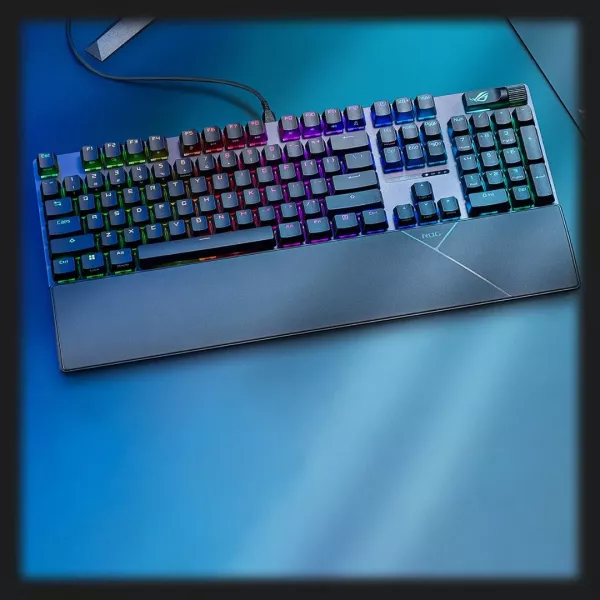 Клавіатура ігрова ASUS ROG Strix Scope II RX Red UKR ABS (UA)