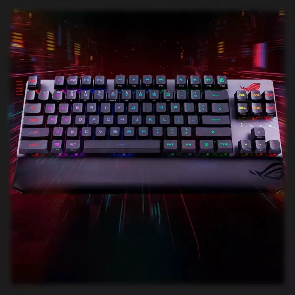 Клавіатура ігрова ASUS ROG Strix Scope RX Red TKL Wireless Deluxe EN PBT (UA)
