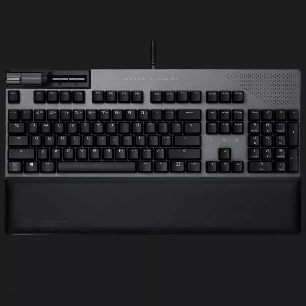 Клавіатура ігрова ASUS ROG Strix Flare II Animate NX Red EN PBT (Black) (UA)
