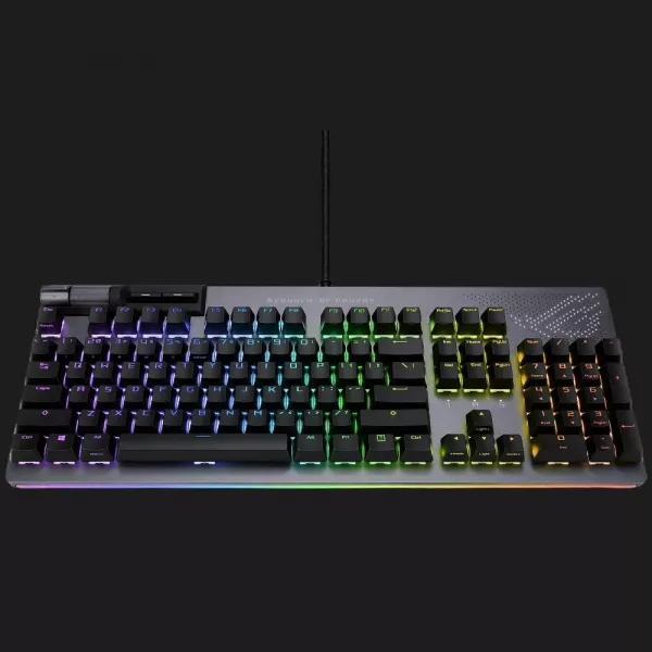 Клавіатура ігрова ASUS ROG Strix Flare II Animate NX Red EN PBT (Black) (UA)