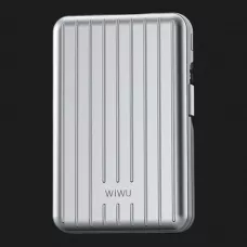 Power Bank WiWU Trunk Series Magnetic Wireless charging 20000mAh, 22,5w (PP04) (Silver)