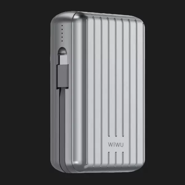 Power Bank WiWU Trunk Series Magnetic Wireless charging 20000mAh, 22,5w (PP04) (Silver)
