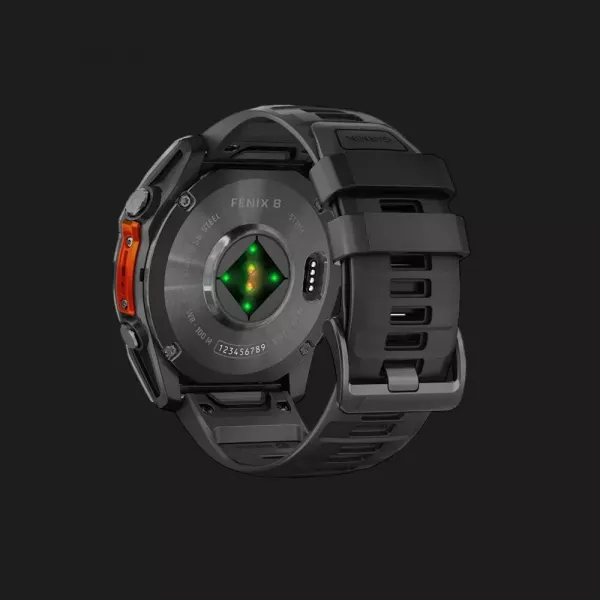 Garmin Fenix 8 51mm AMOLED Slate Gray with Black Silicone Band (010-02905-00)